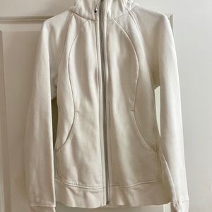 White scuba hoodie